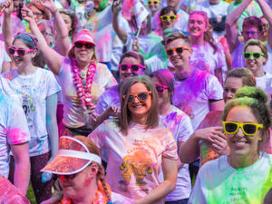 Supporting image for story: Future looking bright for hospice as colour run hits Telford - with pictures
