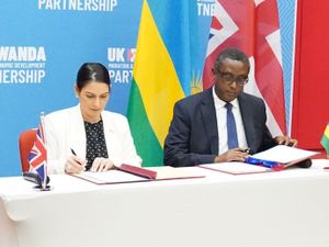 Supporting image for story: Patel defends Rwanda plan and challenges critics to come up with better idea