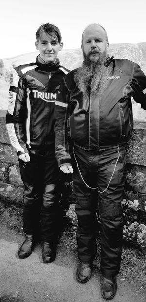 Ben and his father, Mark.