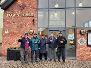 Supporting image for story: Councillors in Market Drayton go on 'blitz' in town centre highlighting issues that need fixing