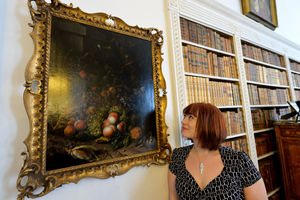 Conservation officer Lucy Cooper at Dudmaston Hall. The address for the hall is Quatt, near Bridgnorth, Shropshire