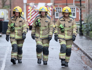 Scene of the fire in Shrewsbury.
Picture by Phil Blagg Photography.
