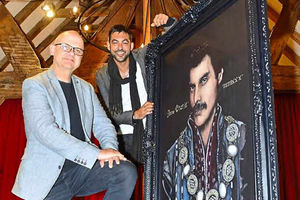 Supporting image for story: Freddie Mercury's new-look portrait by Shrewsbury artist is unveiled