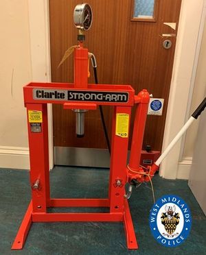 Equipment used to press drugs was found at Finelli's apartment