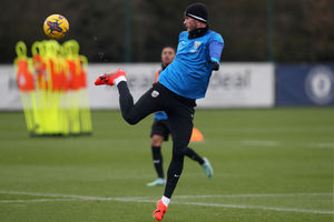 John Swift during training. He could return against Blackburn (Photo by Adam Fradgley/West Bromwich Albion FC via Getty Images).