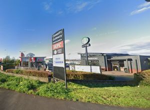 Oswestry gateway, near Mile End roundabout in Oswestry