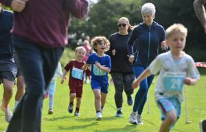 Parents ran alongside their children, and by the looks of it, everyone had fun!