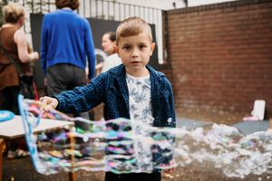 A Multicultural interfaith day at Shrewsbury United Reformed Church. In Picture: Ukrainian boy Tim age 6, living in Shrewsbury.