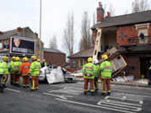 Supporting image for story: Pub left in ruins by car crash