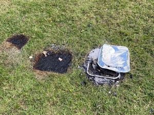 Supporting image for story: Wildfire warning after barbecues damage benches and grassland in Shrewsbury