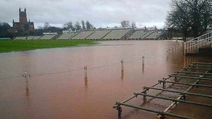 Worcester County Cricket club pitch is again submerged