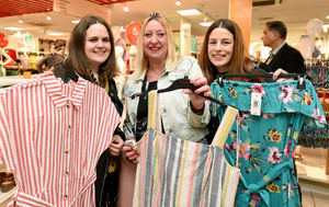 The opening of the new Matalan store at the Mander Centre, Wolverhampton. Bloggers Becky Taylor, Emma Iannarilli and Jennie Jordan view the store