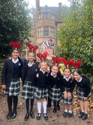 Pupils from Adcote School for Girls.