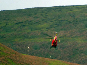 The rescue operation. Photo: Mark Chadwick.