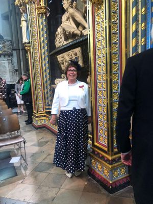 Kim Hatton in the abbey
