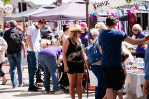 Celebrations in the high street in Newport