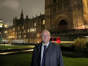 NFU president Tom Bradshaw outside the Houses of Parliament (PA)