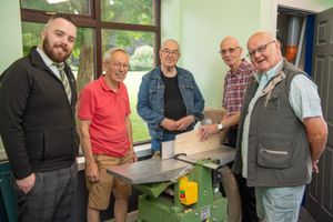 The Fradley Manor Team with the members of Mens Shed Lichfield. Photo: Barratt Homes