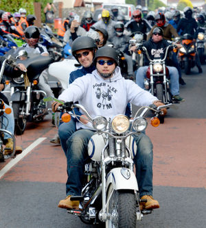 The ride-out sets off