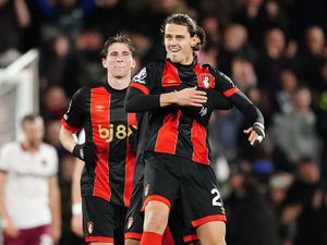 Enes Unal celebrates for Bournemouth