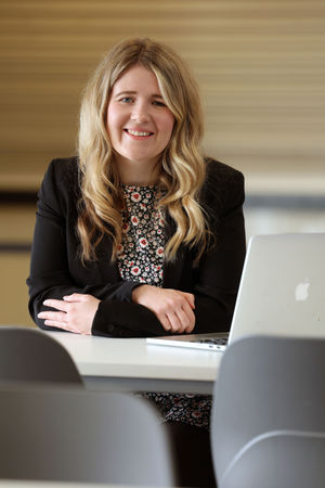 Elinor Jones, marketing assistant apprentice with Cardiff Council