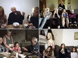 Supporting image for story: Britain at dinner time: Intimate photos lay bare the reality of modern families in 2017 - not the myth