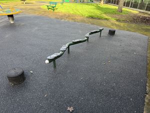 The newly refurbished Tilstock Crescent play area.