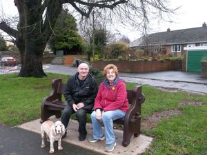Supporting image for story: New benches in Ludlow were saved from the tip