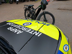 This illegally modified e-bike was being ridden on the motorway