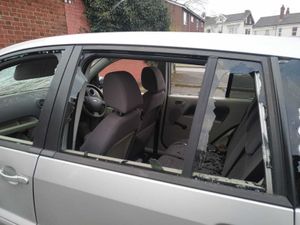 Vandals smashed up Dr Farooq's car