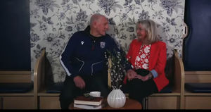 Within the launch video Bomber Brown talks of finding a home at Albion on and off the pitch, including footage alongside his wife Irene