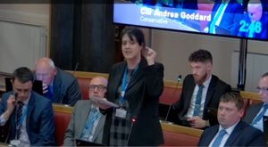 Cllr Andrea Goddard's blood was boiling about a Labour proposal at Dudley Council's 2026 budget meeting. Picture Dudley Council/You Tube free for LDRS use