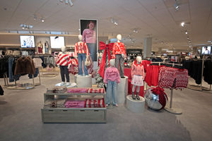 The store has a wide and bright look