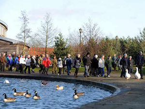 Supporting image for story: Families flock to join in new walk