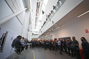 It was standing room only for the Q&A session