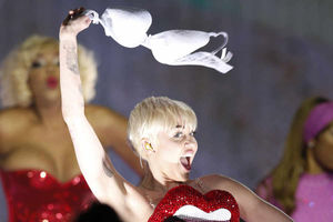 Supporting image for story: Poll: Are Miley Cyrus's antics a bad example to set to our children?