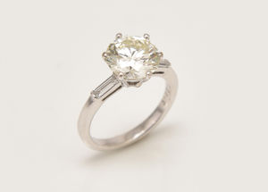 One of the diamond rings valued at between £12,000 and £20,000.