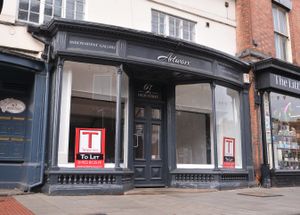 The former home of the Artworx gallery on Newport High Street - up for let after the owners moved down the road