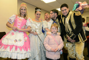 The cast met with members of the public before the show