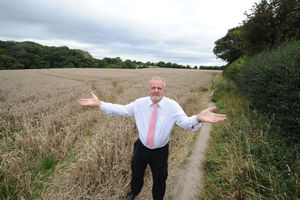 Tony North has been campaigning against plans to build homes on Seven Cornfields on the South Staffordshire and Black Country border