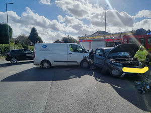 Supporting image for story: Car and van drivers escape severe injury as vehicles badly damaged in Brownhills crash