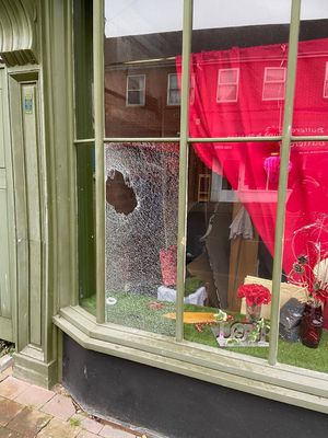 The damage to the Bell Inn, Willenhall