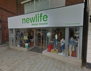 The Newlife store in Market Drayton, which will reopen next week. Photo: Google StreetView.