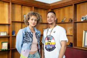 The University of Wolverhampton proudly welcomed Hollywood actress Nathalie Emmanuel to campus as part of a special celebration marking the five-year anniversary of TNB Connect