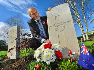 Supporting image for story: Special cross put on Cannock graves to mark Anzac Day