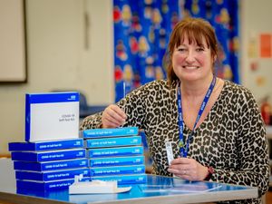 Supporting image for story: Self-testing kits arrive at Shropshire school