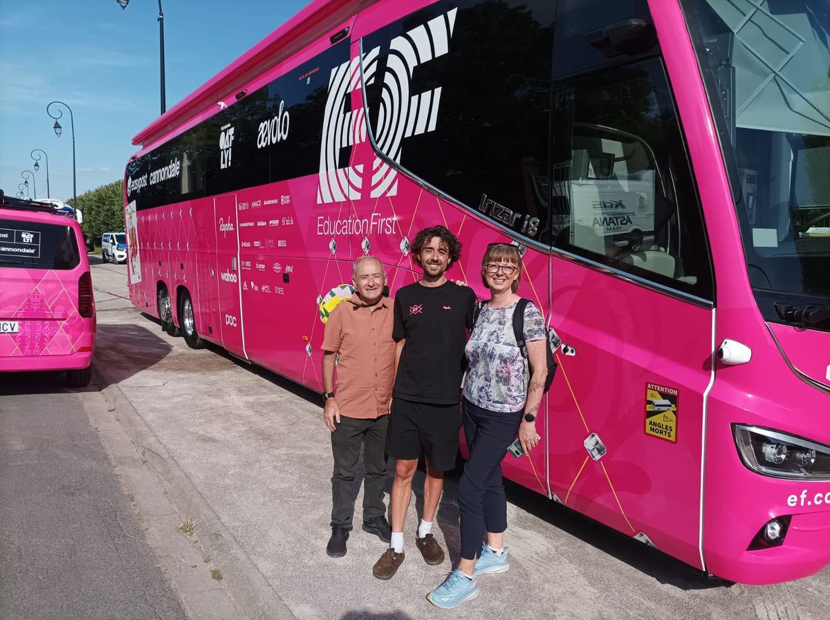 'It had to be done' - Ben Healy's parents take whistlestop Tour de France trip to see historic yellow jersey ride