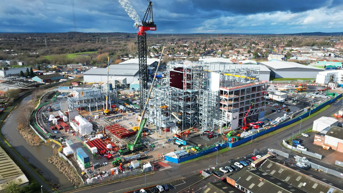 Watch: Drone footage shows Walsall clean energy site taking shape after months of work