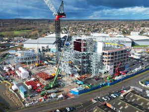 Supporting image for story: Watch: Drone footage shows Walsall clean energy site taking shape after months of work