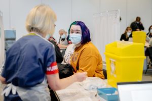 At 19, Carrie-Ann Mortiboys was one of the youngest to be vaccinated today